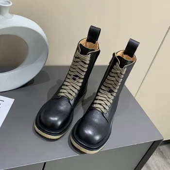 Brand Fashion Women Boots Motorcycle Shoes Platforms short Boots Wedges Female Lace Up Platforms Genuine Leather Oxford Shoes 
Brand Fashion Women Boots Motorcycle Shoes Platforms short Boots Wedges Female Lace Up Platforms Genuine Leather Oxford Shoes