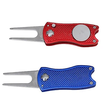 NEW-2 Pcs Foldable Golf Divot Tool Pitch Groove Cleaner Golf Training Aids Golf Accessories , Blue & Silver
NEW-2 Pcs Foldable Golf Divot Tool Pitch Groove Cleaner Golf Training Aids Golf Accessories , Blue & Silver