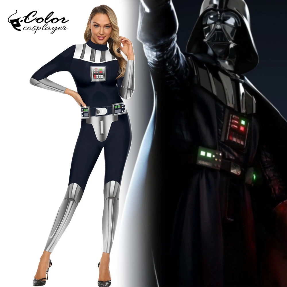 

Color Cosplayer Star Wars Darth Vader Imperial Stormtrooper Cosplay Costumes For Women's Adult Purim Carnival Clothing Onesies