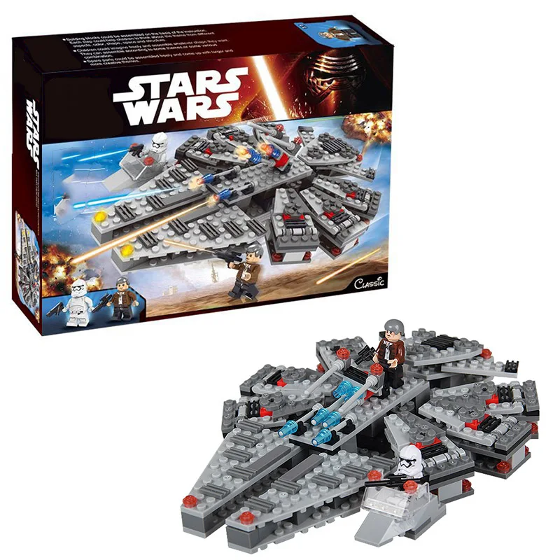legoinglys 260Pcs Power Awakens Star Set Wars Series mini Millenniums Falcones Model Building Blocks bricks Toys For kids Gift
legoinglys 260Pcs Power Awakens Star Set Wars Series mini Millenniums Falcones Model Building Blocks bricks Toys For kids Gift