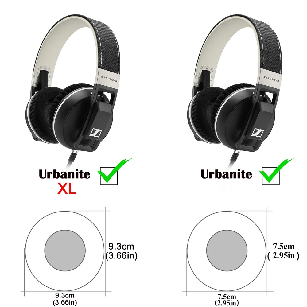 Replacement Earpads Earmuffs Ear Pads Cushions Cups For Sennheiser Urbanite XL Wireless Wired Over On Ear Headphones Replacement Earpads Earmuffs Ear Pads Cushions Cups For Sennheiser Urbanite XL Wireless Wired Over On Ear Headphones