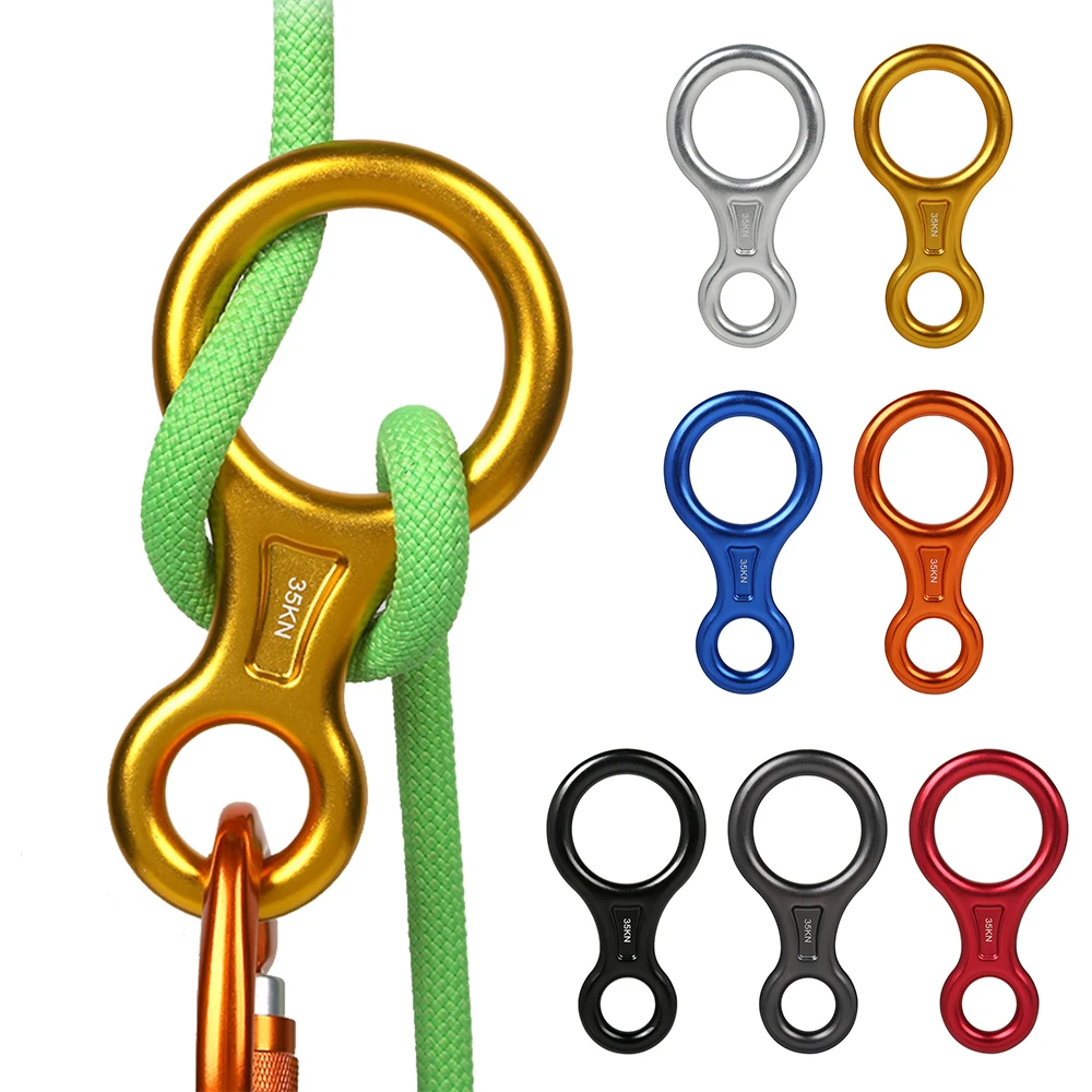 Rock Climbing Descender 35KN Figure 8 Word Rope Descender Rappel Ring Downhill Eight Ring Rappelling Gear Belay Device Equipment
Rock Climbing Descender 35KN Figure 8 Word Rope Descender Rappel Ring Downhill Eight Ring Rappelling Gear Belay Device Equipment