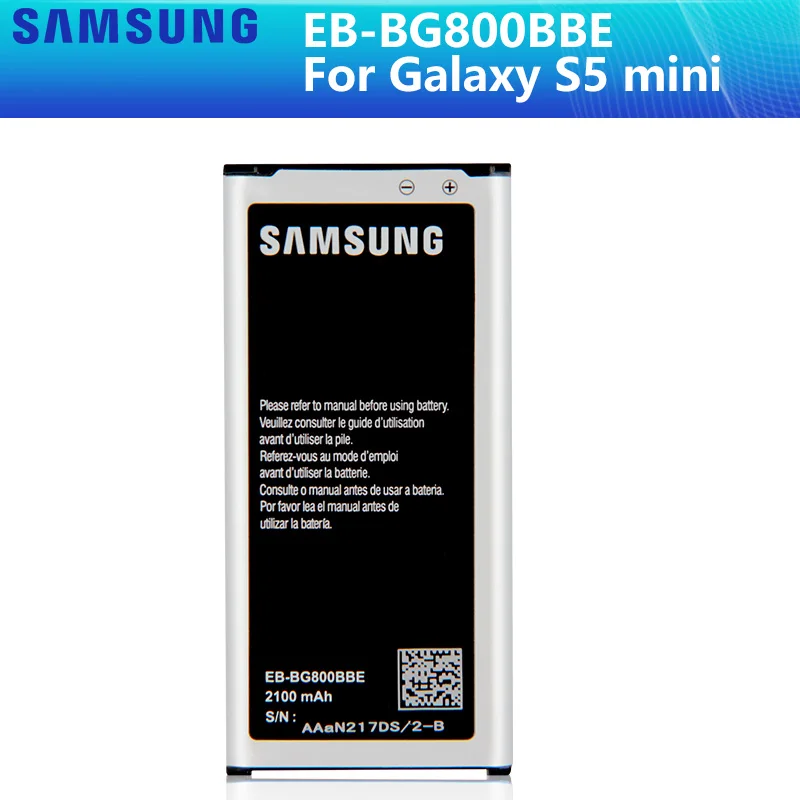 Оригинальная Аккумуляторная батарея SAMSUNG телефон Samsung GALAXY S5 mini S5MINI G870a G870W 2100 мАч