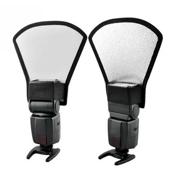 2 in 1 Universal DSLR Camera Flash Speedlite Diffuser Silver/White Reflector Board Softbox Soft Light For Canon Nikon Pentax
2 in 1 Universal DSLR Camera Flash Speedlite Diffuser Silver/White Reflector Board Softbox Soft Light For Canon Nikon Pentax