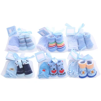 Newborn Baby Boy Casual Cute Bibs Gloves Set Baby Striped Polka Dot Non-Slip Cotton Mid Stockings And Gloves Set 
Newborn Baby Boy Casual Cute Bibs Gloves Set Baby Striped Polka Dot Non-Slip Cotton Mid Stockings And Gloves Set