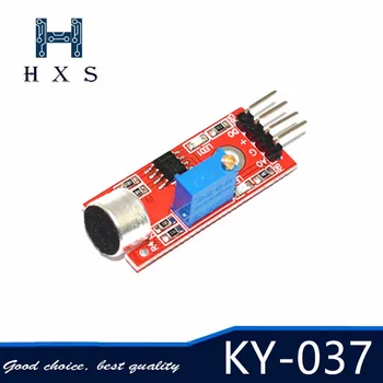 New KY-037 4pin Voice Sound Detection Sensor Module Smart Robot Microphone Transmitter for Arduino DIY Kit KY037
New KY-037 4pin Voice Sound Detection Sensor Module Smart Robot Microphone Transmitter for Arduino DIY Kit KY037