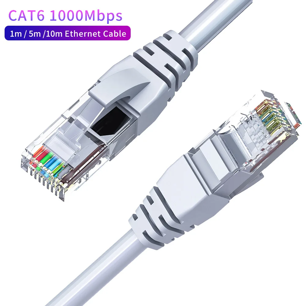 CAT6 1000Mbps Ethernet Cable Gold Plated Contacts Universal Compatibility for All Devices with RJ45 Network Cable Inter Face
CAT6 1000Mbps Ethernet Cable Gold Plated Contacts Universal Compatibility for All Devices with RJ45 Network Cable Inter Face