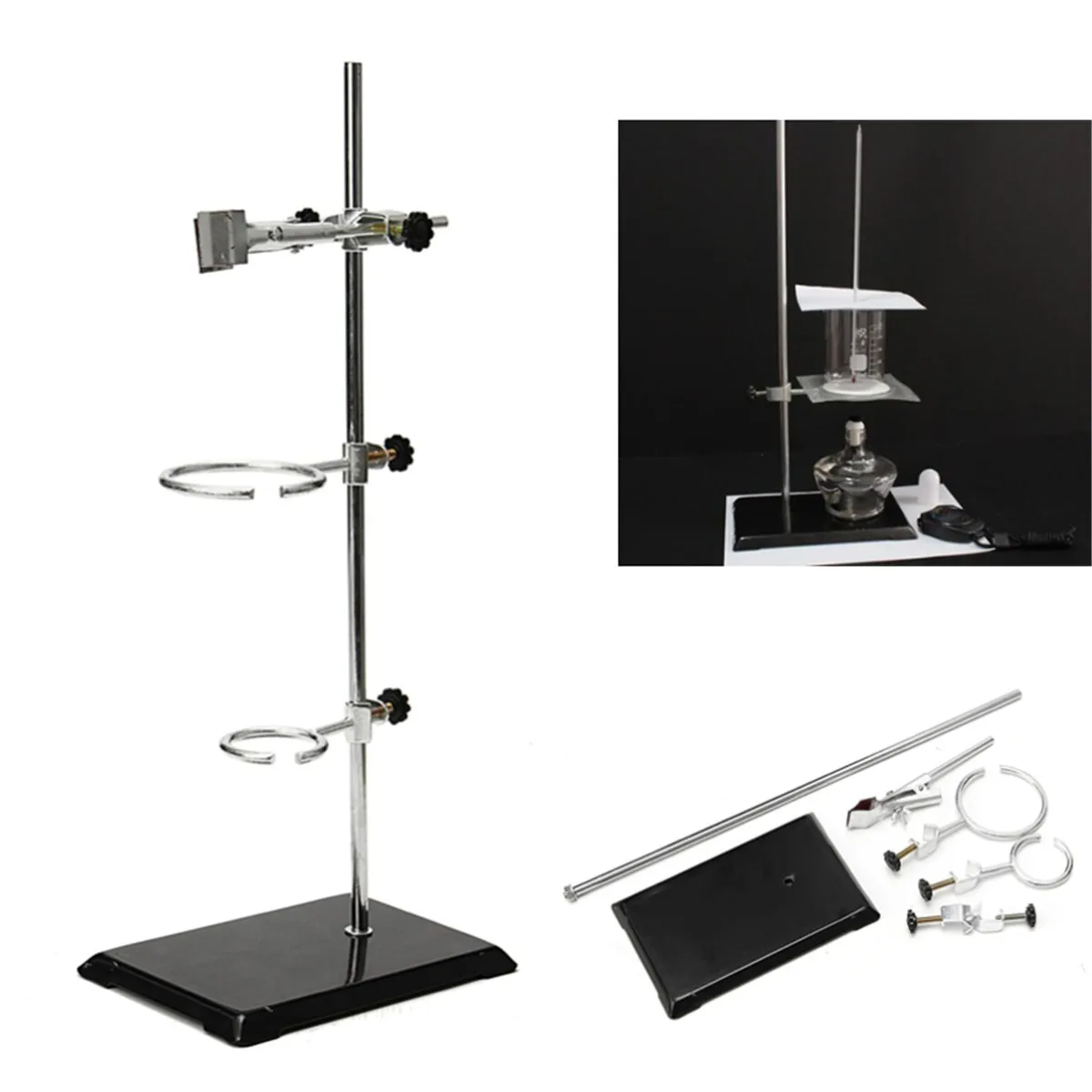 Lab Laboratory Stands Support Beaker Clip Clamp Flask Platform Set For Flask Alcohol Bottle Test Tube School Laboratory Supply
Lab Laboratory Stands Support Beaker Clip Clamp Flask Platform Set For Flask Alcohol Bottle Test Tube School Laboratory Supply