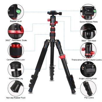KEBIDU Lightweight Travel Tripod Camera Tripod Stand 360 Degree Ball Head Remote Bluetooth Camera Tripod
KEBIDU Lightweight Travel Tripod Camera Tripod Stand 360 Degree Ball Head Remote Bluetooth Camera Tripod