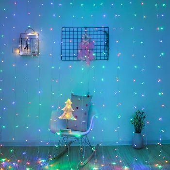 USB Curtain String LED lights Garland Remote Control Fairy Light Christmas Room Decorative Wedding Party Decor Holiday Lighting
USB Curtain String LED lights Garland Remote Control Fairy Light Christmas Room Decorative Wedding Party Decor Holiday Lighting