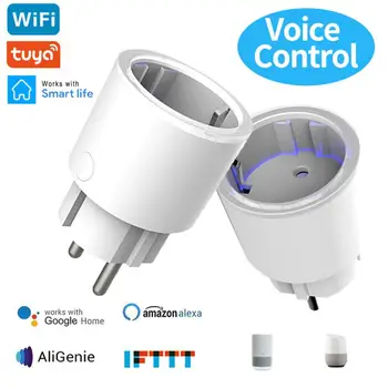 EU 10A Timing Smart Home Plug Wireless Voice Control WIFI Smart Switch Work With Alexa Google Home For Home And Kitchen
EU 10A Timing Smart Home Plug Wireless Voice Control WIFI Smart Switch Work With Alexa Google Home For Home And Kitchen