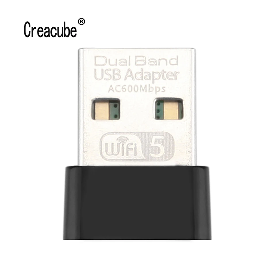 Creacube Новый мини 600 м USB WiFi адаптер беспроводная сетевая карта Wifi приемник 2 4/5G
