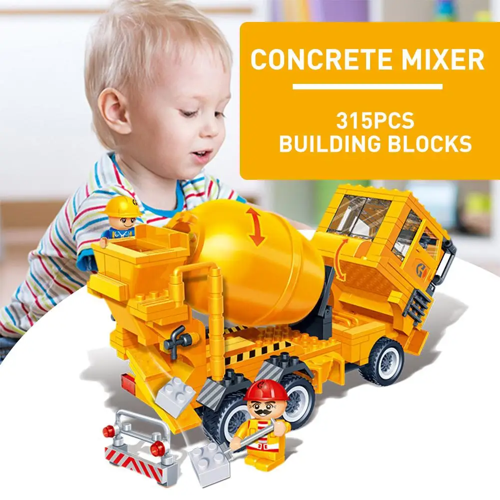 Building Block Creative Small Particle Puzzle Toy Engineering Series Concrete Mixer Truck Toys For Children
Building Block Creative Small Particle Puzzle Toy Engineering Series Concrete Mixer Truck Toys For Children