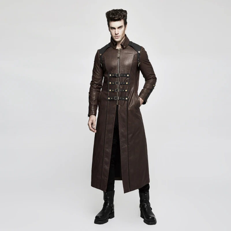 PUNK RAVE Men's PUNK Long PU Leather Coat Metal Zipper Handsome Fashion Coat Party Club Stage Performace Men Jackets
PUNK RAVE Men's PUNK Long PU Leather Coat Metal Zipper Handsome Fashion Coat Party Club Stage Performace Men Jackets