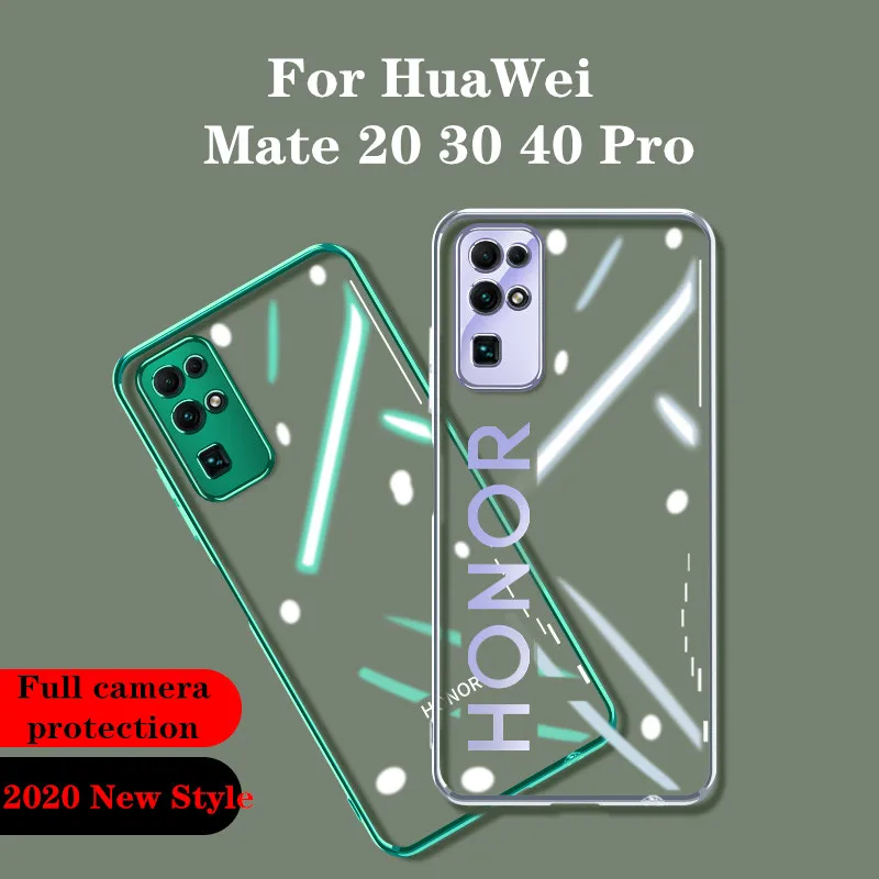 Soft TPU Phone Case For Huawei Mate P20 P30 P40 Lite Pro Full Camera Protector NOVA 5 6 Honor 9X 20 30 | Мобильные телефоны и