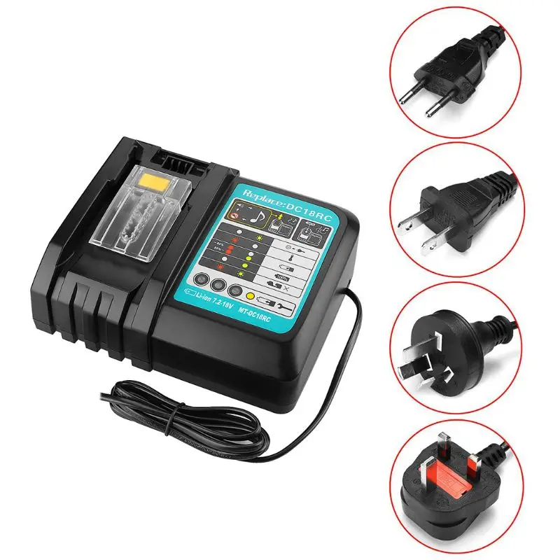 High Quality New 7.2-18V 3A Fast Battery Charger Charging Power Adapter for Makita BL1830 BL1840
High Quality New 7.2-18V 3A Fast Battery Charger Charging Power Adapter for Makita BL1830 BL1840