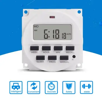 220V 120V 24V 12V 1.6 Inch Digital AC 7 Days Programmable Timer Switch With UL Listed Relay Inside And Countdown Time Function
220V 120V 24V 12V 1.6 Inch Digital AC 7 Days Programmable Timer Switch With UL Listed Relay Inside And Countdown Time Function