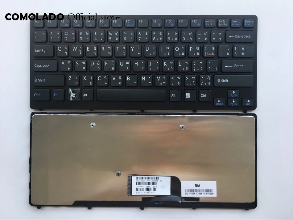 TI Thailand keyboard for Sony Vaio VPC-CW VPC CW VPCCW CW16EC CW18FC CW26EC CW28EC CW2S3C CW2S6C black frame keyboard TI Layout 
TI Thailand keyboard for Sony Vaio VPC-CW VPC CW VPCCW CW16EC CW18FC CW26EC CW28EC CW2S3C CW2S6C black frame keyboard TI Layout