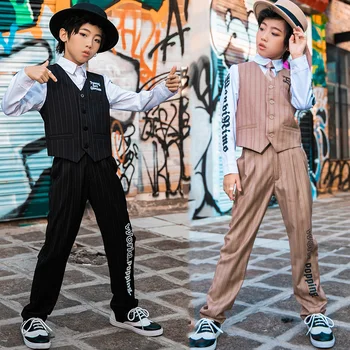 Hip Hop Dance Costumes Boys Vest Suit Mechanical Dancing Clothes Hip Hop Set Street Dancewear Jazz Stage Performance Wear DN4682
Hip Hop Dance Costumes Boys Vest Suit Mechanical Dancing Clothes Hip Hop Set Street Dancewear Jazz Stage Performance Wear DN4682