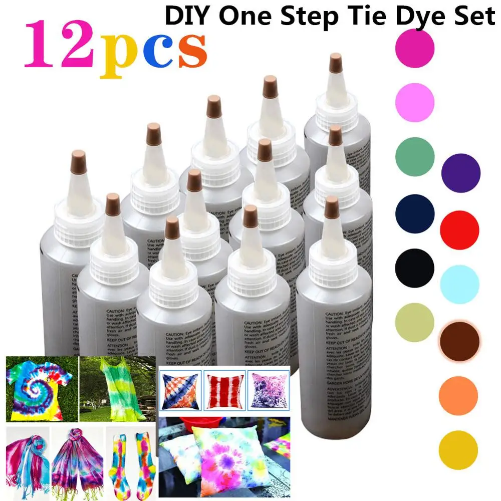 DIY One Step Tie Dye Set 12Color Party Craft Easy Bright Fabric Paint for children/students/kids Painting Tools kitchen
DIY One Step Tie Dye Set 12Color Party Craft Easy Bright Fabric Paint for children/students/kids Painting Tools kitchen