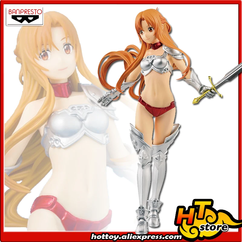 100% оригинальная коллекция Banpresto EXQ-Asuna бикини Броня ver. От "Sword Art Online Memory Defrag" |