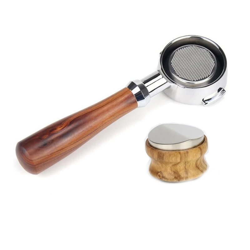 Espresso Coffee Machine Bottomless Filter Holder Portafilter E61 for Expobar 58MM Solid Wooden Tamper Accessory
Espresso Coffee Machine Bottomless Filter Holder Portafilter E61 for Expobar 58MM Solid Wooden Tamper Accessory