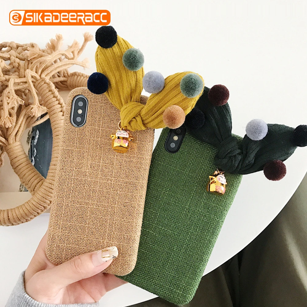 Suede Phone Cases For iPhone 7 8 Plus Xs Max XR X 6 6s Ear Furry Ball Shockproof Retro Plain Simple Fitted Back Covers Case SJ08 
Suede Phone Cases For iPhone 7 8 Plus Xs Max XR X 6 6s Ear Furry Ball Shockproof Retro Plain Simple Fitted Back Covers Case SJ08