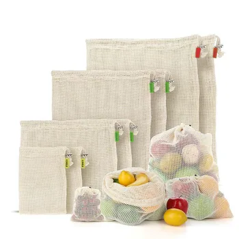 Eco-Friendly,100% Organic Cotton Mesh Bags , Bio-degradable Kitchen vegetable fruit bag,storage bag Reusable Produce 
Eco-Friendly,100% Organic Cotton Mesh Bags , Bio-degradable Kitchen vegetable fruit bag,storage bag Reusable Produce