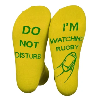Women Men Mid Calf Do Not Disturb I'm Watching Rugby Fashion Soft Novelty Daily Wear Elastic Socks Comfy Gift Funny
Women Men Mid Calf Do Not Disturb I'm Watching Rugby Fashion Soft Novelty Daily Wear Elastic Socks Comfy Gift Funny