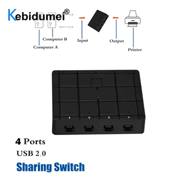 2/4 Ports USB2.0 Sharing Switch Adapter Box Shared Printer USB Devices for Scanner Printer KVM Box Accessory
2/4 Ports USB2.0 Sharing Switch Adapter Box Shared Printer USB Devices for Scanner Printer KVM Box Accessory
