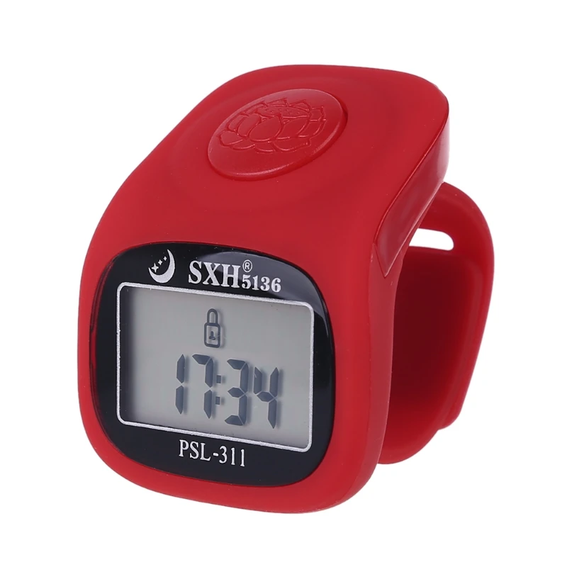 6 Digital Finger Tally Counter 8 Channels w Backlight Time Prayer Silicone Ring R9JF
6 Digital Finger Tally Counter 8 Channels w Backlight Time Prayer Silicone Ring R9JF