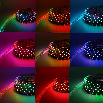 DC5V WS2812B Led Pixel Strip Individually Addressable Smart RGB Light strip IP30/65/67 30/60/144leds/m 0.5m/1m/2m/3m/4m/5m
DC5V WS2812B Led Pixel Strip Individually Addressable Smart RGB Light strip IP30/65/67 30/60/144leds/m 0.5m/1m/2m/3m/4m/5m