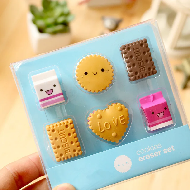 6pcs/lot Kawaii Eraser Cartoon Boxed Milk Biscuit Eraser Cute Stationery School Girl Student Prize Supplies Party Favor Gift
6pcs/lot Kawaii Eraser Cartoon Boxed Milk Biscuit Eraser Cute Stationery School Girl Student Prize Supplies Party Favor Gift