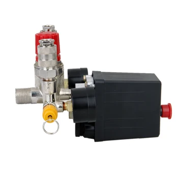 70-180PSI Air Compressor Pressure Control Switch with Pressure Regulator Gauges Safety Valve Fittings Set 12 Volt
70-180PSI Air Compressor Pressure Control Switch with Pressure Regulator Gauges Safety Valve Fittings Set 12 Volt