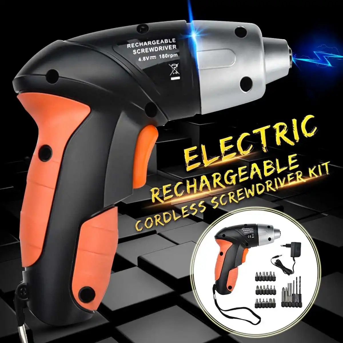 24 PCS 4.8V Mini Cordless Drill Electric Wrench Electric Screwdriver Drilling Machine Rechargeable Battery Power Tool EU
24 PCS 4.8V Mini Cordless Drill Electric Wrench Electric Screwdriver Drilling Machine Rechargeable Battery Power Tool EU