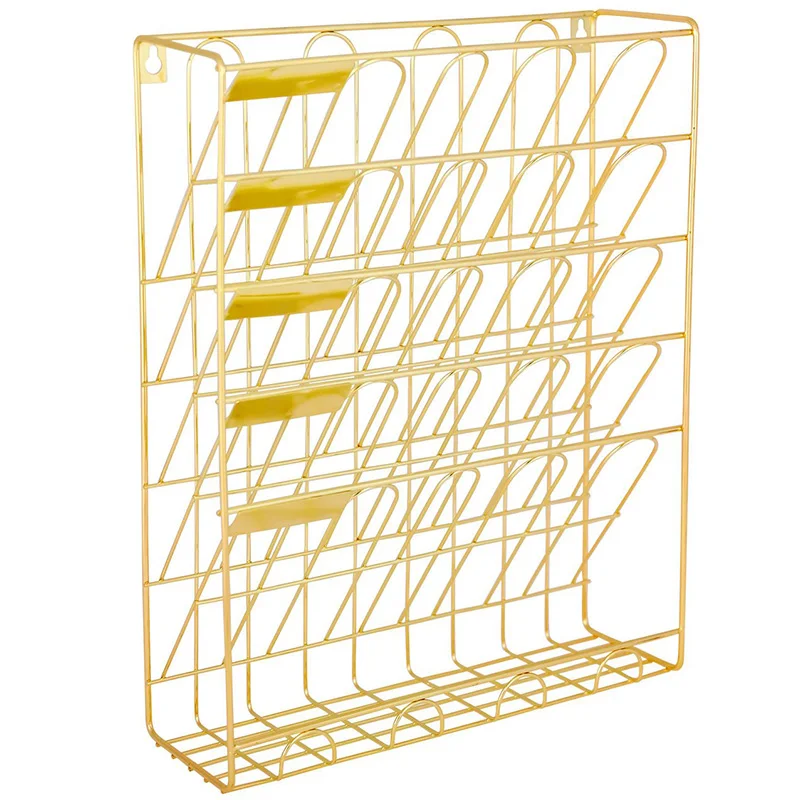 Hanging Wall File Organizer, 5 Slot Wire Metal Wall Mounted Document Holder for Office Home, Gold
Hanging Wall File Organizer, 5 Slot Wire Metal Wall Mounted Document Holder for Office Home, Gold