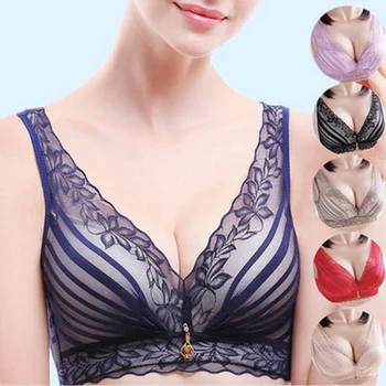Sexy Lace Bra For Women, Push Up Bra With Deep V-neck, Lingerie, Wireless Braless Bra, Plus Size Pitted Bra, Underwear 90C
Sexy Lace Bra For Women, Push Up Bra With Deep V-neck, Lingerie, Wireless Braless Bra, Plus Size Pitted Bra, Underwear 90C