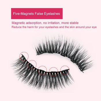 5 Pair Magnetic-Eyelashes & Magnetic-Eyeliner Kit Waterproof Reusable Natural False Eyelashes Liquid Eye-Liner Set
5 Pair Magnetic-Eyelashes & Magnetic-Eyeliner Kit Waterproof Reusable Natural False Eyelashes Liquid Eye-Liner Set