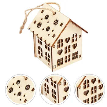 1PC Luminous Wooden House Pendant Christmas Tree Hanging Decor LED Wooden House Pendant Christmas LED Snow House Pendant for Por
1PC Luminous Wooden House Pendant Christmas Tree Hanging Decor LED Wooden House Pendant Christmas LED Snow House Pendant for Por