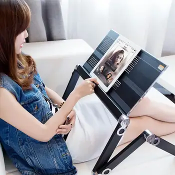 Adjustable 360 Degree Notebook Suitable With Cooling Fan Folding Portable Laptop Desk Table Stand Tray for Bed And Sofa
Adjustable 360 Degree Notebook Suitable With Cooling Fan Folding Portable Laptop Desk Table Stand Tray for Bed And Sofa