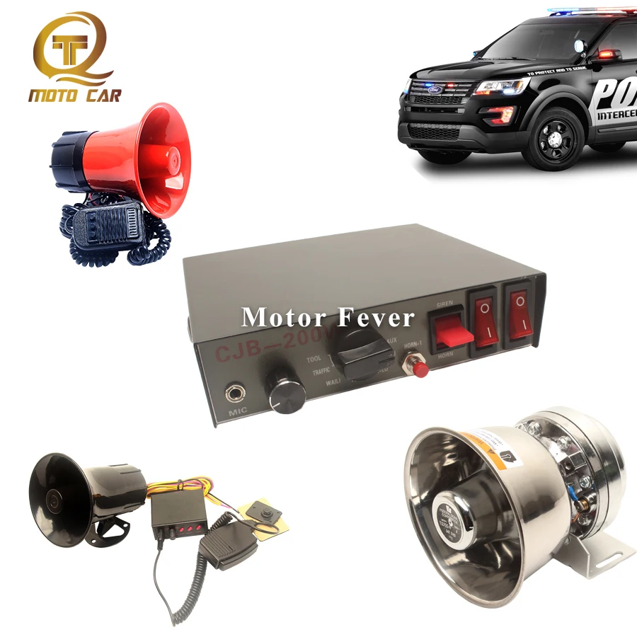 Universal 12V Car Horn Alarm Police Siren Warning Sound 200W 100W Speaker Tone Megaphone Vehicle Electric Horn PA MIC System
Universal 12V Car Horn Alarm Police Siren Warning Sound 200W 100W Speaker Tone Megaphone Vehicle Electric Horn PA MIC System