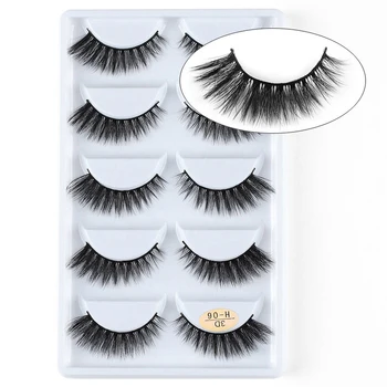 5 Pair Soft False Eyelashes Set Handmade Long Natural Cross 3D Faux Mink Eyelash Makeup Tool Wispy Fake Lashes Extension Wimpers
5 Pair Soft False Eyelashes Set Handmade Long Natural Cross 3D Faux Mink Eyelash Makeup Tool Wispy Fake Lashes Extension Wimpers
