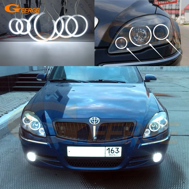 Для Brilliance BS4 M2 2007 2008 2009 2010 Отлично 6 шт ультра яркие CCFL ангельские глазки Halo Кольца