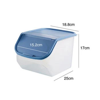 Kitchen Grain Storage Box Extra-Thick Stackable Storage Box Refrigerator Fresh-Keeping Can Rice Bucket _WK
Kitchen Grain Storage Box Extra-Thick Stackable Storage Box Refrigerator Fresh-Keeping Can Rice Bucket _WK
