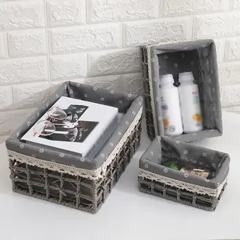 3pcs Handmade Wicker Weaving Storage Basket Fruit Picnic Basket Rattan Storage Box For Cosmetics Snacks Tea Book Organizer
3pcs Handmade Wicker Weaving Storage Basket Fruit Picnic Basket Rattan Storage Box For Cosmetics Snacks Tea Book Organizer