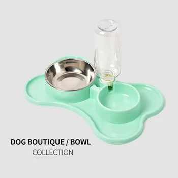 Double Bowls Pet Food Feeding Dish Pet Dog Puppy Cat Automatic Water Dispenser Pets Splash Water Dish Pet Feeding Supplies New
Double Bowls Pet Food Feeding Dish Pet Dog Puppy Cat Automatic Water Dispenser Pets Splash Water Dish Pet Feeding Supplies New