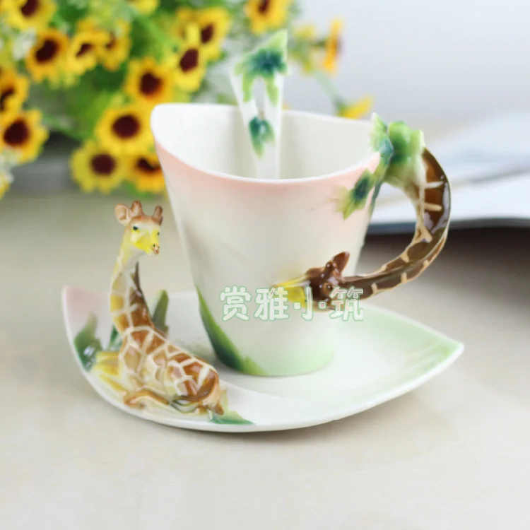 Colored Enamel Coffee Cup Suit European Fashion Giraffe Design Ceramic Mug Birthday Gift
Colored Enamel Coffee Cup Suit European Fashion Giraffe Design Ceramic Mug Birthday Gift