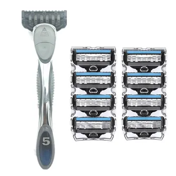 TFLYSHAVE Men Shaver Razor Manual Shaving Razor Blade for Man Blade Refill X5 Blade Replaceable Blade (1 Handle, 4pc X5 Blade)
TFLYSHAVE Men Shaver Razor Manual Shaving Razor Blade for Man Blade Refill X5 Blade Replaceable Blade (1 Handle, 4pc X5 Blade)