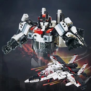 917Pcs/Set MOC 2-In-1 Intelligent Sound And Light Sensing Robot Fighter DIY Small Particle Building Blocks Toy Toys For Children
917Pcs/Set MOC 2-In-1 Intelligent Sound And Light Sensing Robot Fighter DIY Small Particle Building Blocks Toy Toys For Children
