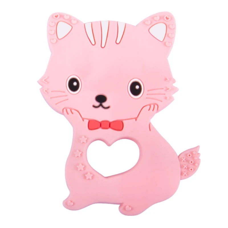 New Baby Teethers Children Soft Silicone Cartoon Cat Teether Training Toys Safety For Infant Teething
New Baby Teethers Children Soft Silicone Cartoon Cat Teether Training Toys Safety For Infant Teething
